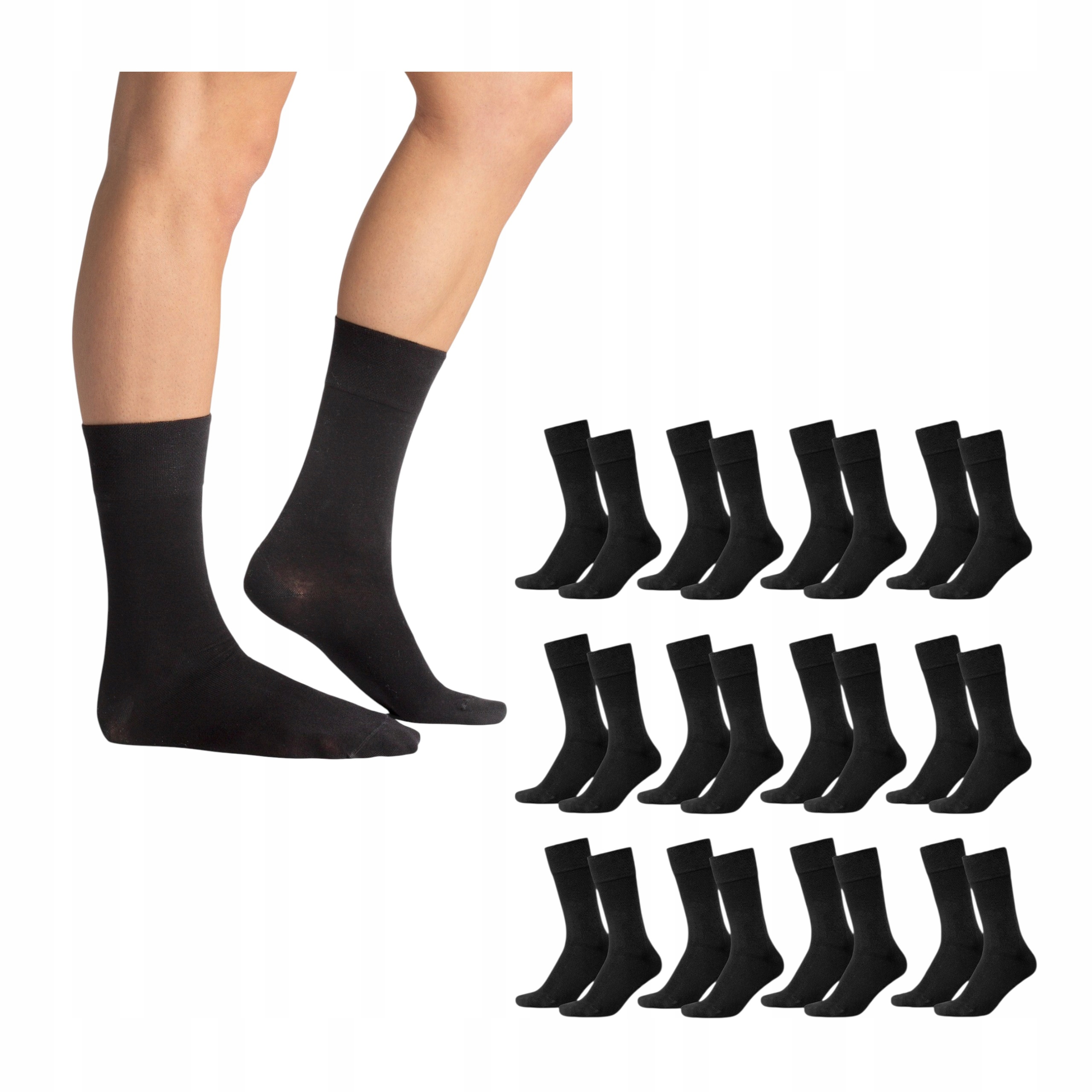Ponožky 43-46 beztlakové 12-pack oblekové Pezzini