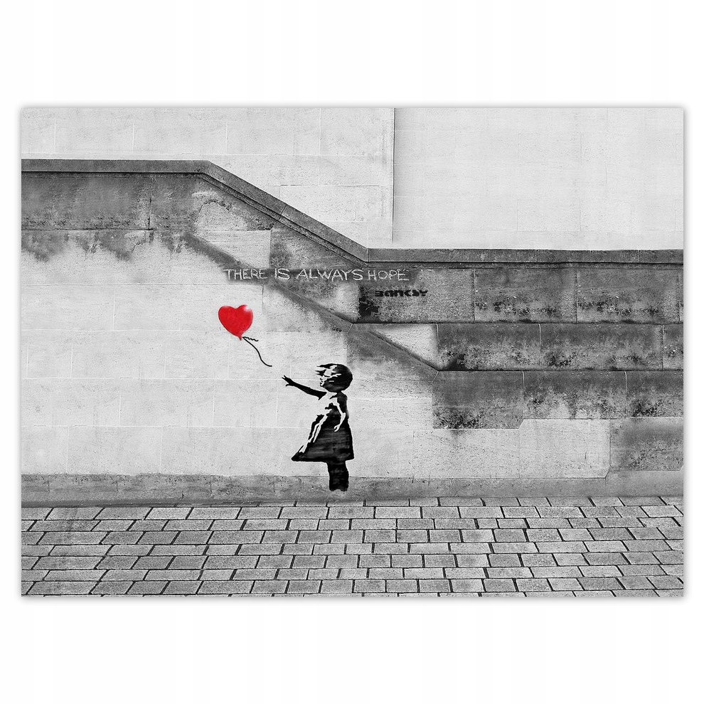

Naklejki 135x100 Banksy There is always hope