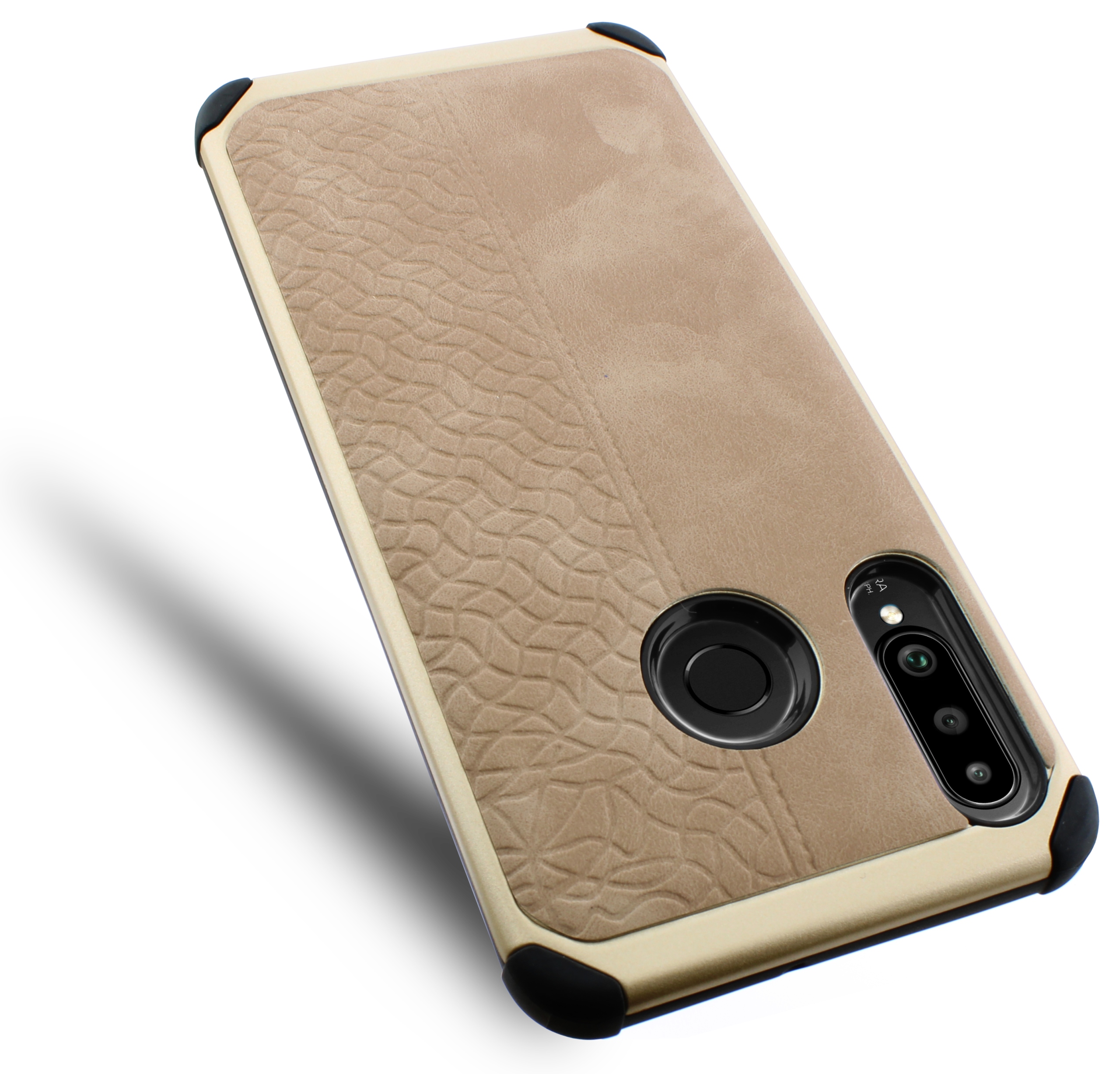 

Etui Ze Skóry Luxurious Do Huawei P30 Lite Gold