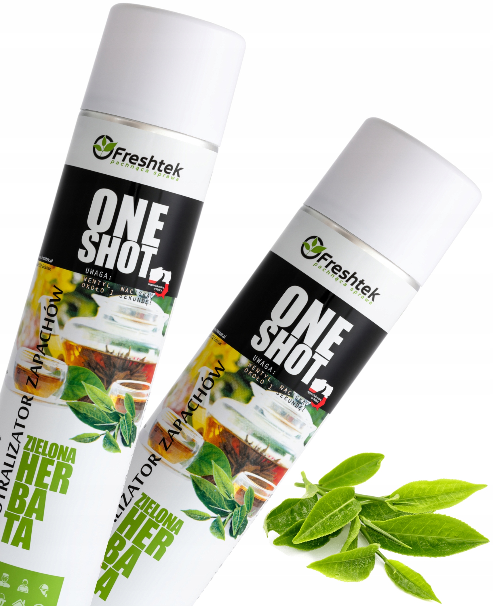 

2x Freshtek Odświeżacz Neutralizator Ziel. Herbata