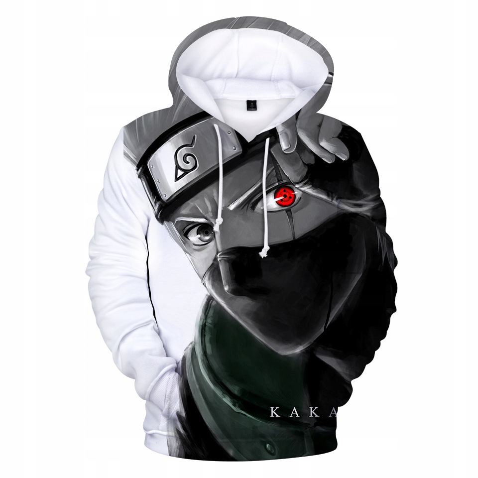 

Bluza Z Kapturem Męska 3D Naruto Anime XL