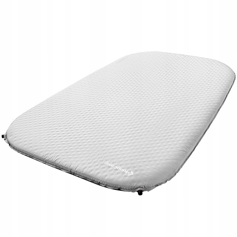 King Camp Samonafukovací karimatka Deluxe Double sv. šedá