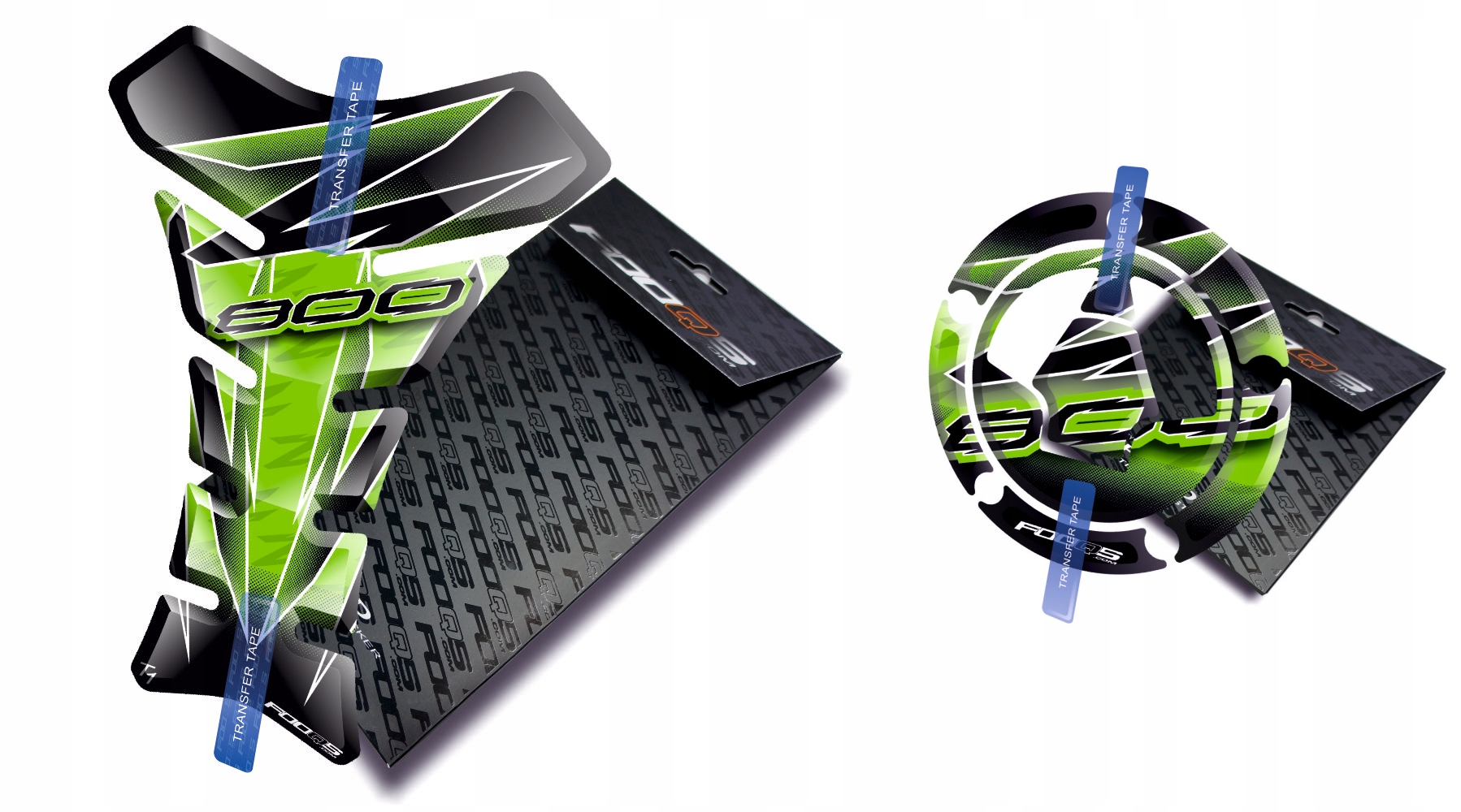 Tank-pad Cap-pad od firmy Fooqs pro Kawasaki Z-800 Zelený