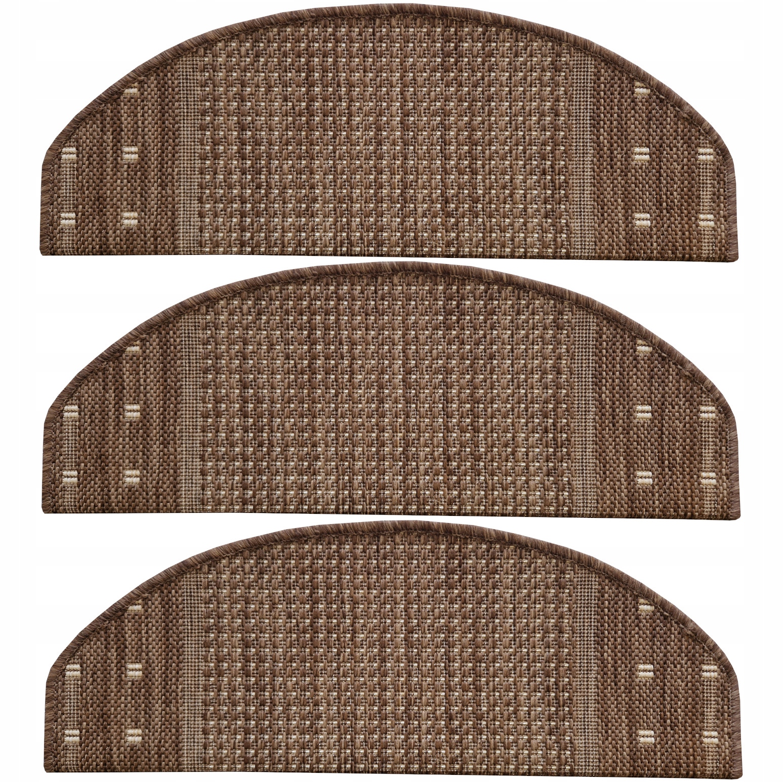 NAKŁADKI NA SCHODY DYWANOWE SZNURKOWE PŁASKO TKANE