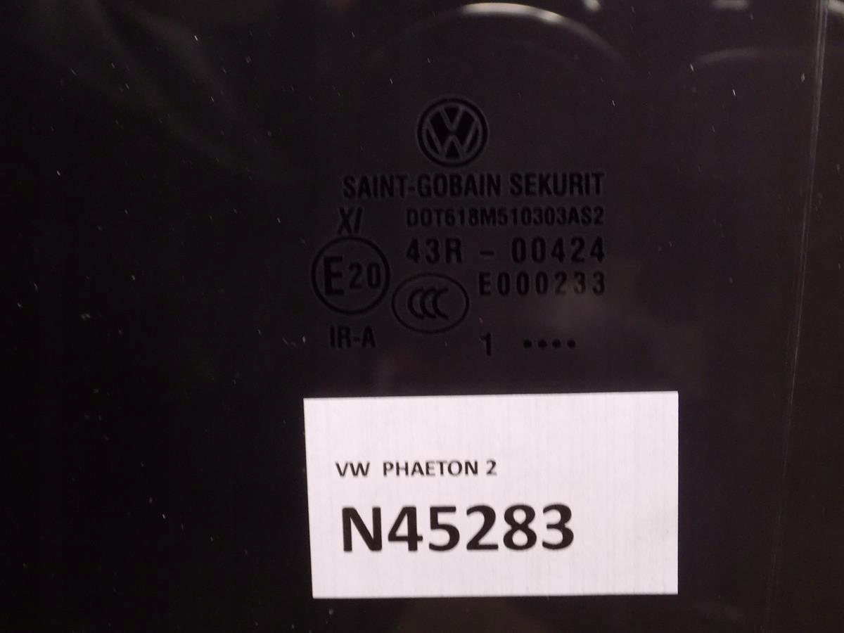 VW PHAETON window right rear part PODWOJNA 2011