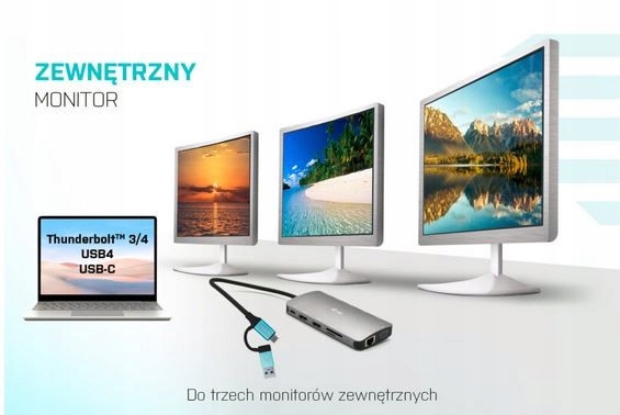 Stacja dokująca USB 3.0/USB-C/Thunderbolt 3x EAN (GTIN) 8595611705762