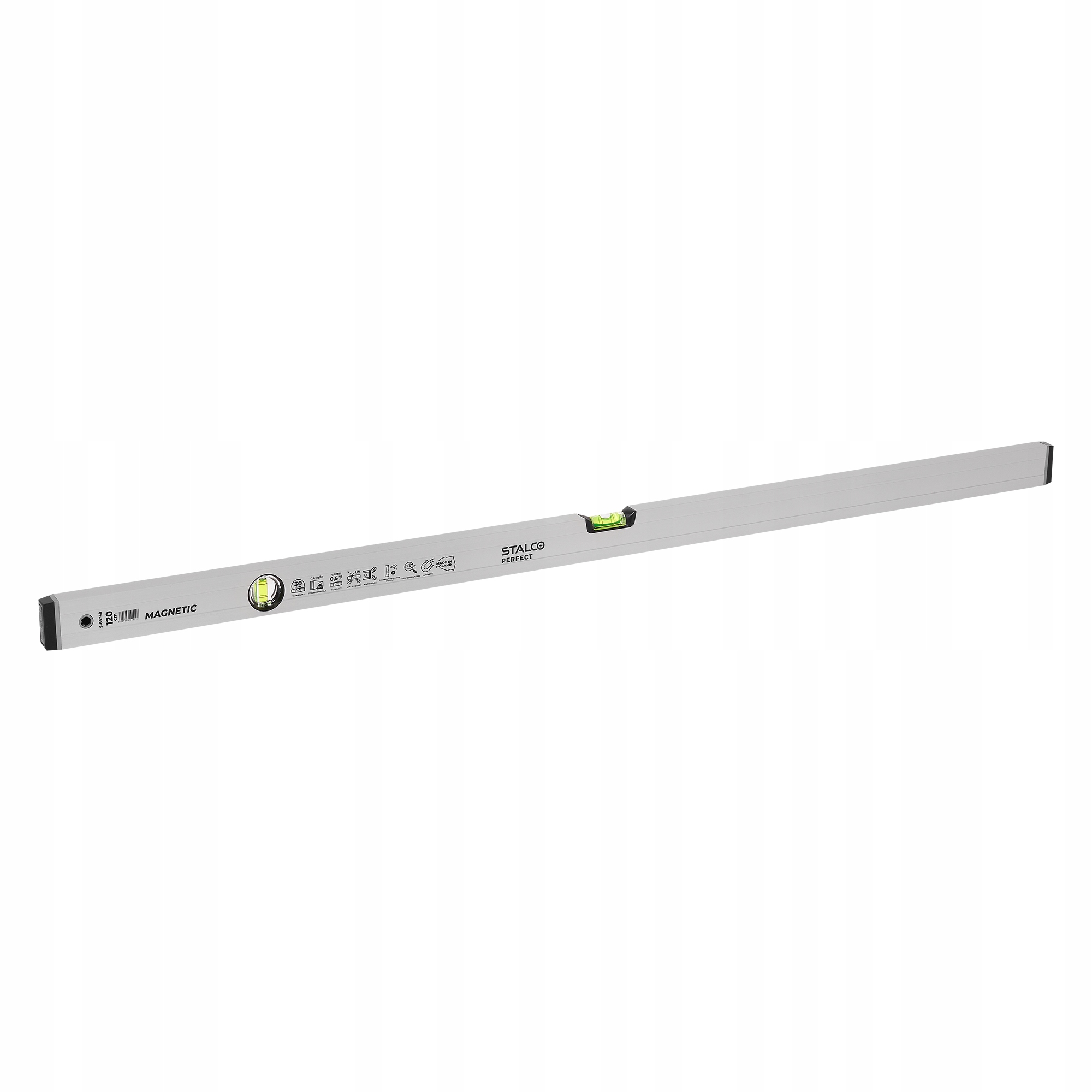 Vodováha Hliníková Eloxovaná S Magnetem 120 CM Stalco 1,2 m