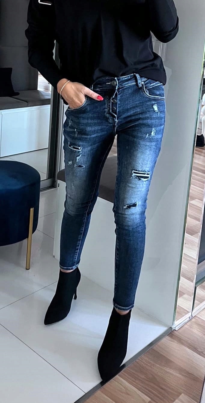

spodnie jeans dżins bawełna By O La La 38 M