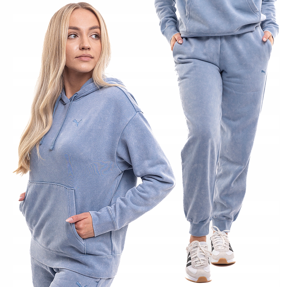 Teplákovka Komplet Puma Dámská Mikina Kalhoty Sportovní sada Bavlna vel M