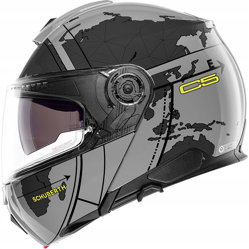Motocyklová prilba Schuberth C5 Globe Grey šedá M