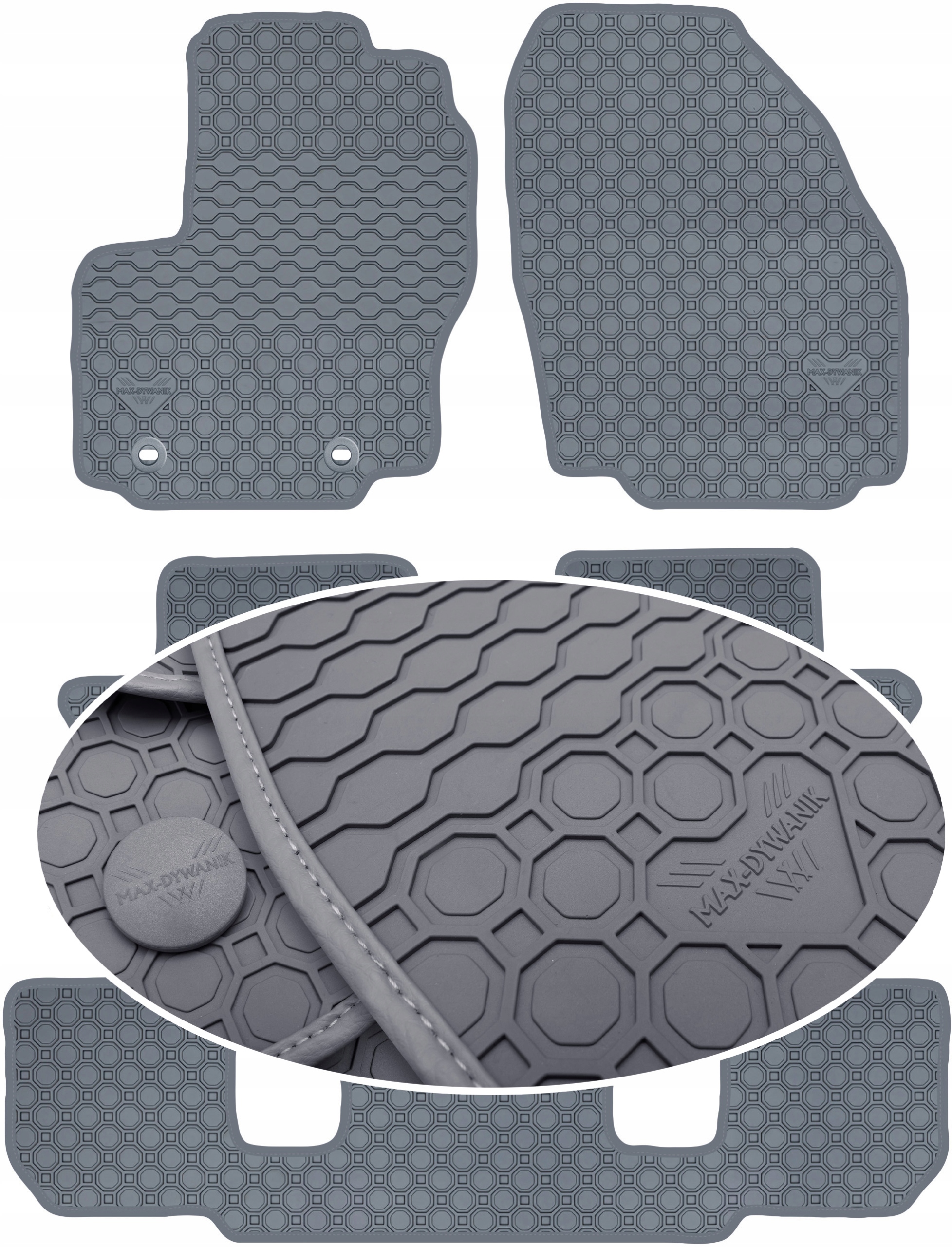 Ford S-Max I 7os 2006-2010 Koberce Šedé
