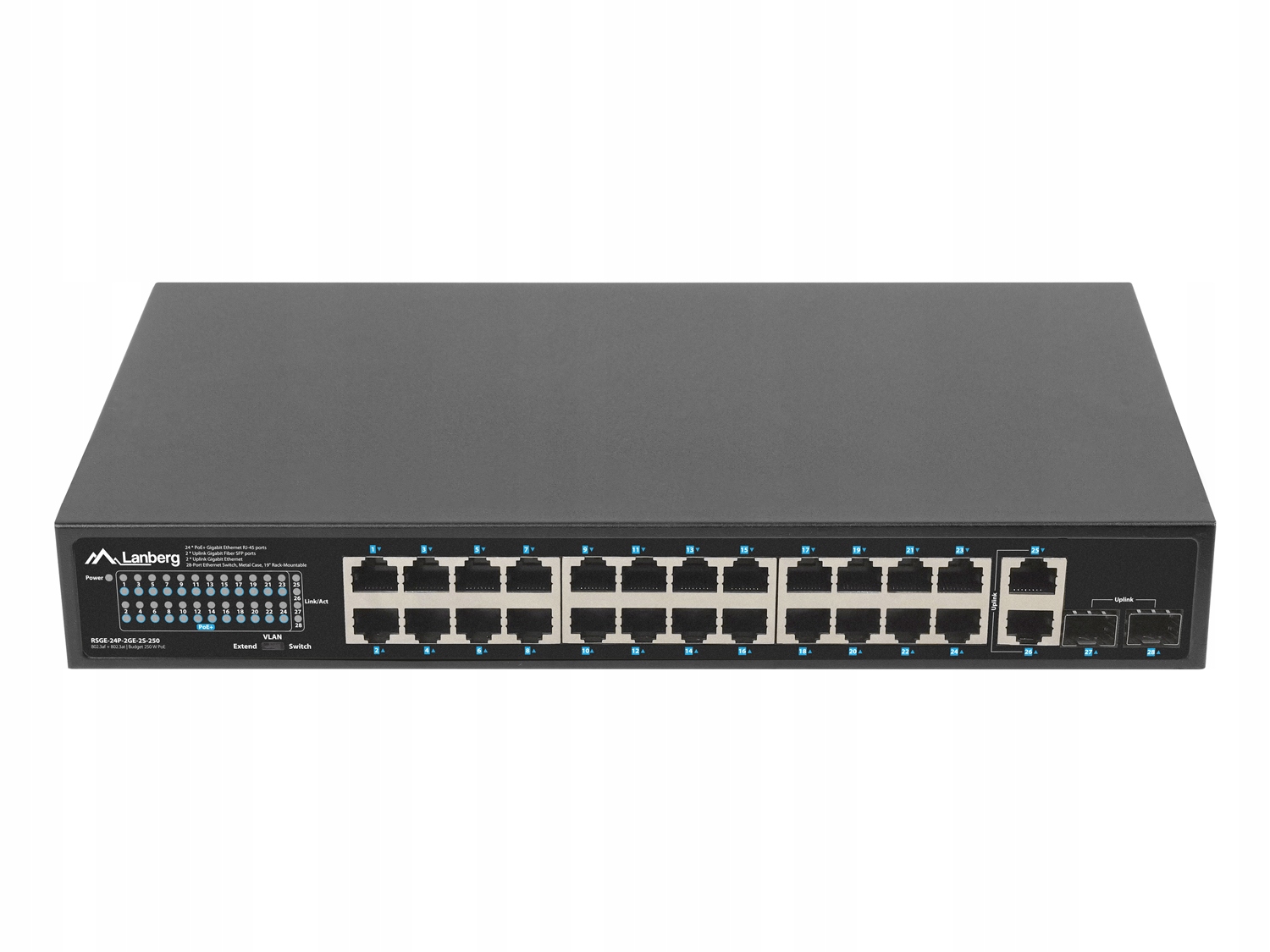 RSGE-24P-2GE-2S-360 Lanberg switch PoE+ 24x 1GB