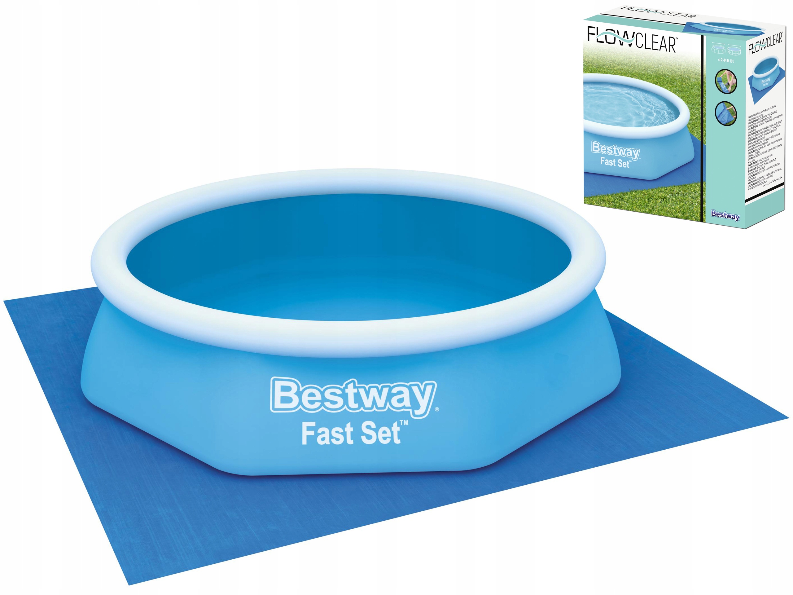 

pianka mata pod basen 8 Ft Bestway 244 cm 58000