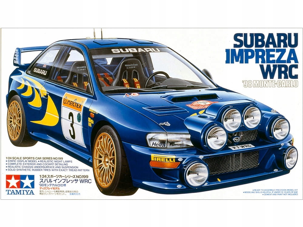 Subaru Impreza Wrc '98 Monte-Carlo 1:24 Tamiya 24199