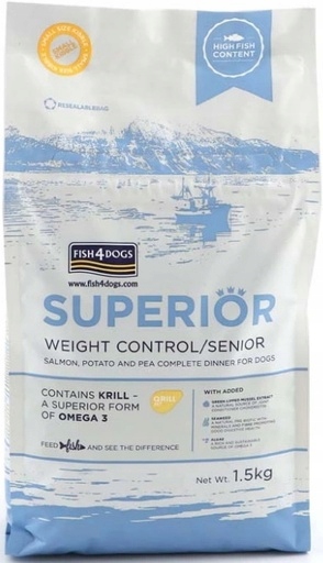 Levně Fish4Dogs Superior Senior 1,5 kg (malé granulky)