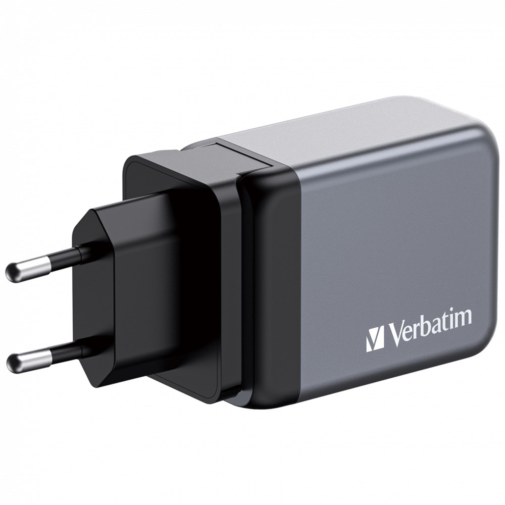Verbatim GaN Nabíječka do sítě GNC-65, 65W, 2x Usb-c, 1x Usb 32201