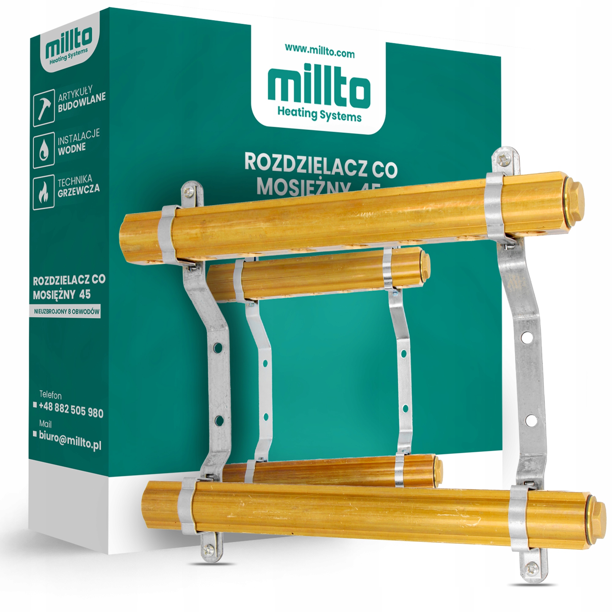 Rozdělovač Podlahového Vytápění Co Podlahového 8 Okruhů Sekce Kolekt 4F