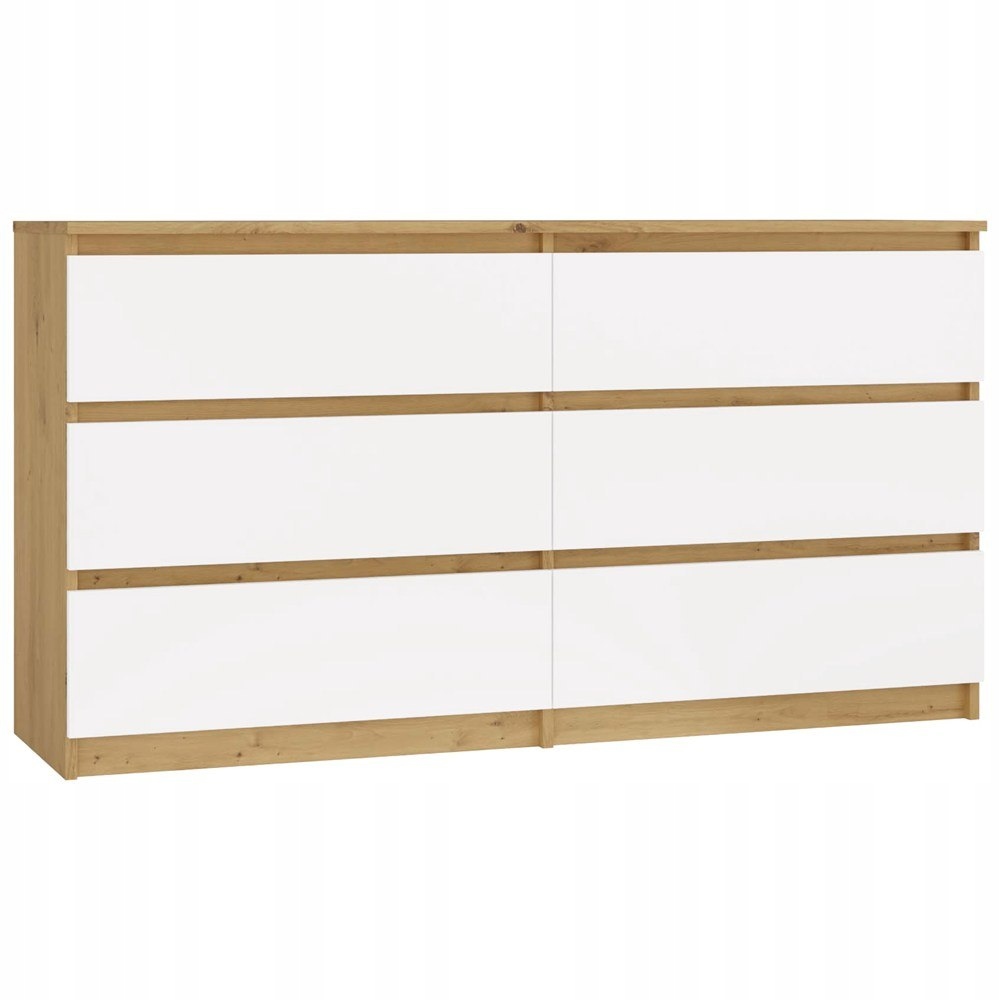 Komoda Malwa M6 140 Dąb Artisan Biały