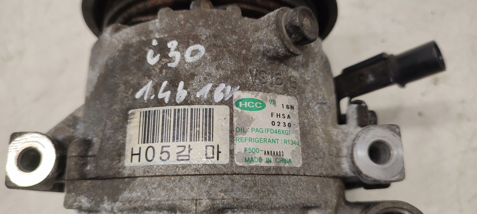 compressor of the air conditioning compressor; Hyundai i30 LIFT 1,4