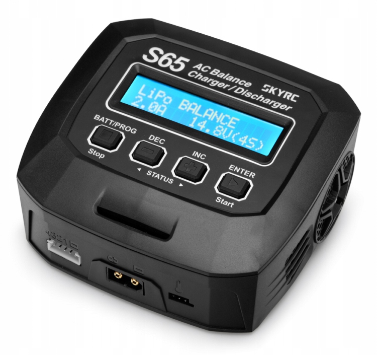 SkyRC S65 ładowarka z balanserem 65W 6A 2-4S 230V AC