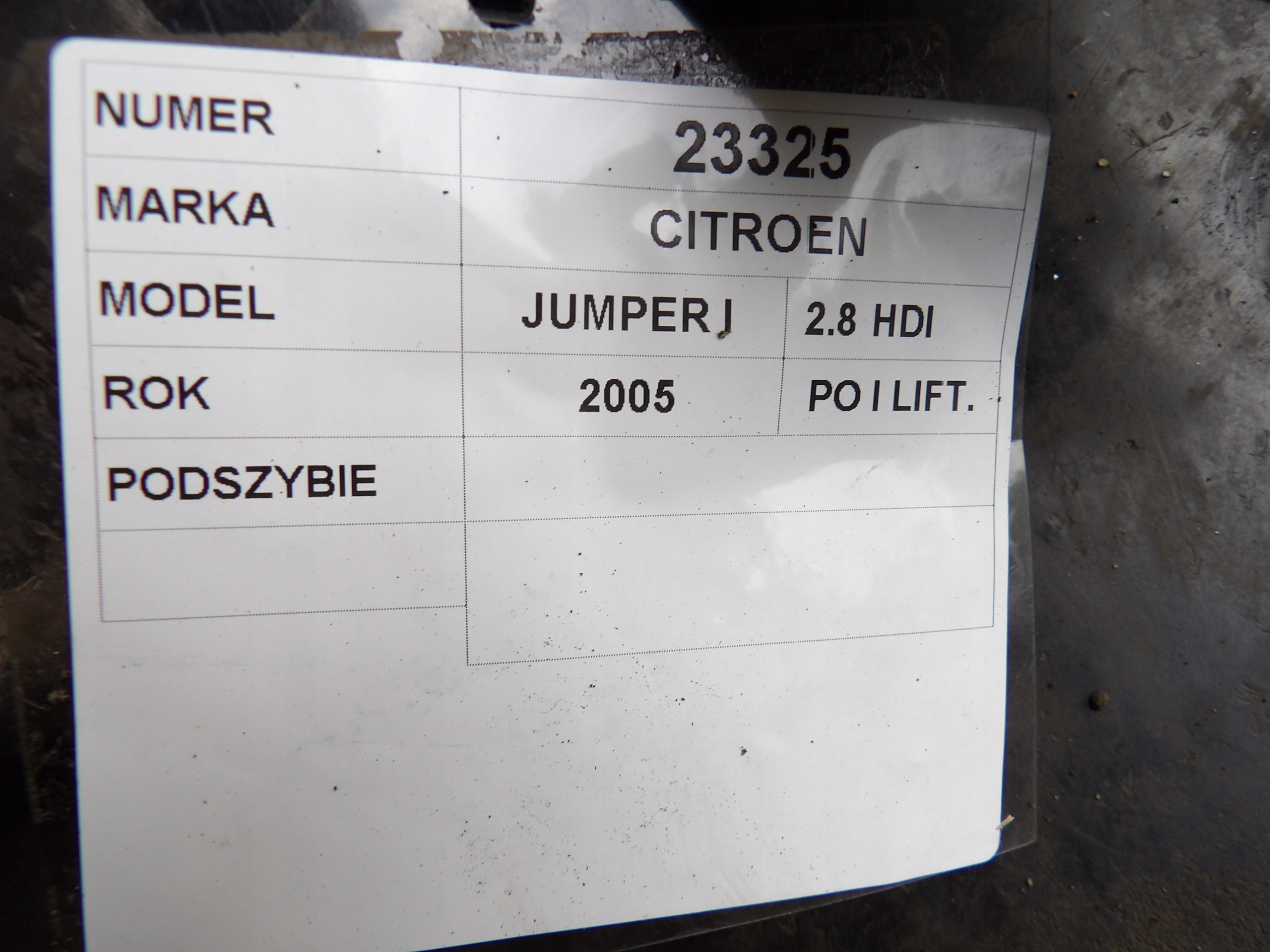 Citroen Jumper a torpédo