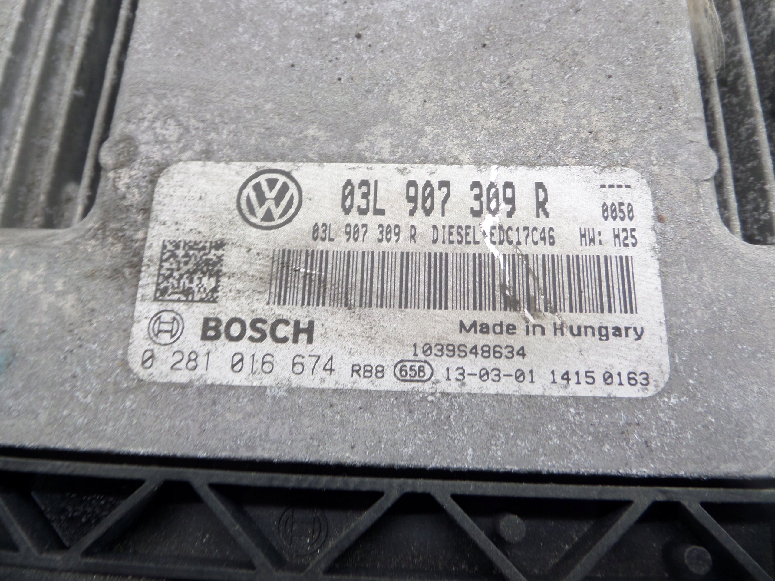 VW GOLF 6 VI 08-13r 2.0 TDI CFF computer Motore 03L907309R