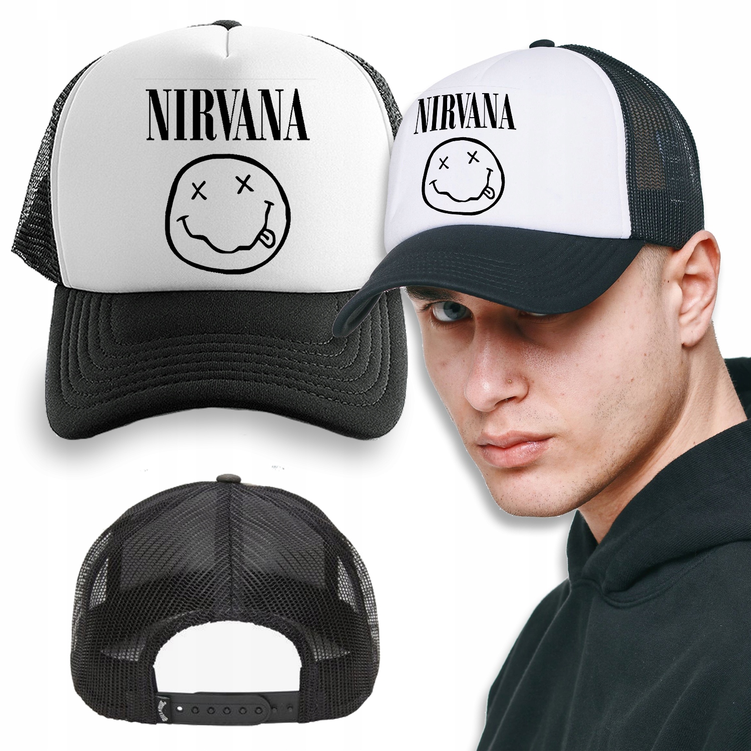 

Czapka Czarna Z Daszkiem Na Wiosnę Nirvana