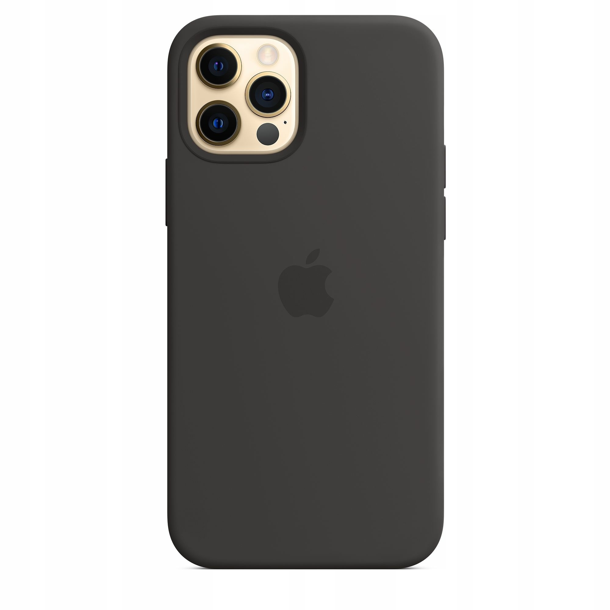 Silikonové pouzdro na iPhone 12 Pro Max Černá Zadní Kryt Silicone Case Black