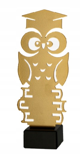 FIGURKA Statuetka SZKOŁA WIEDZA SOWA grawer