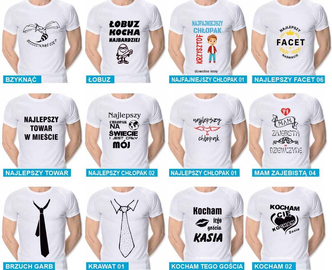 koszulka z nadrukiem dla faceta, chłopaka, męża, kolegi - XL Rozmiar XL