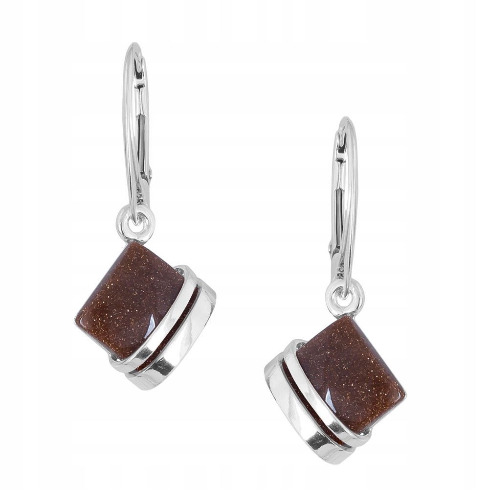 Stříbrné náušnice ryzost 925 Písek pouště