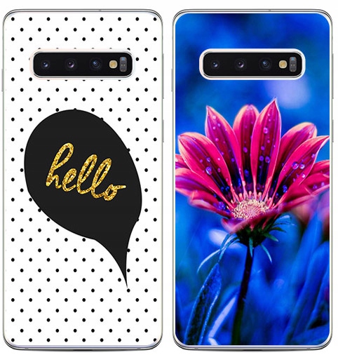 

2 x Etui Silikon Foto do Samsung Galaxy S10