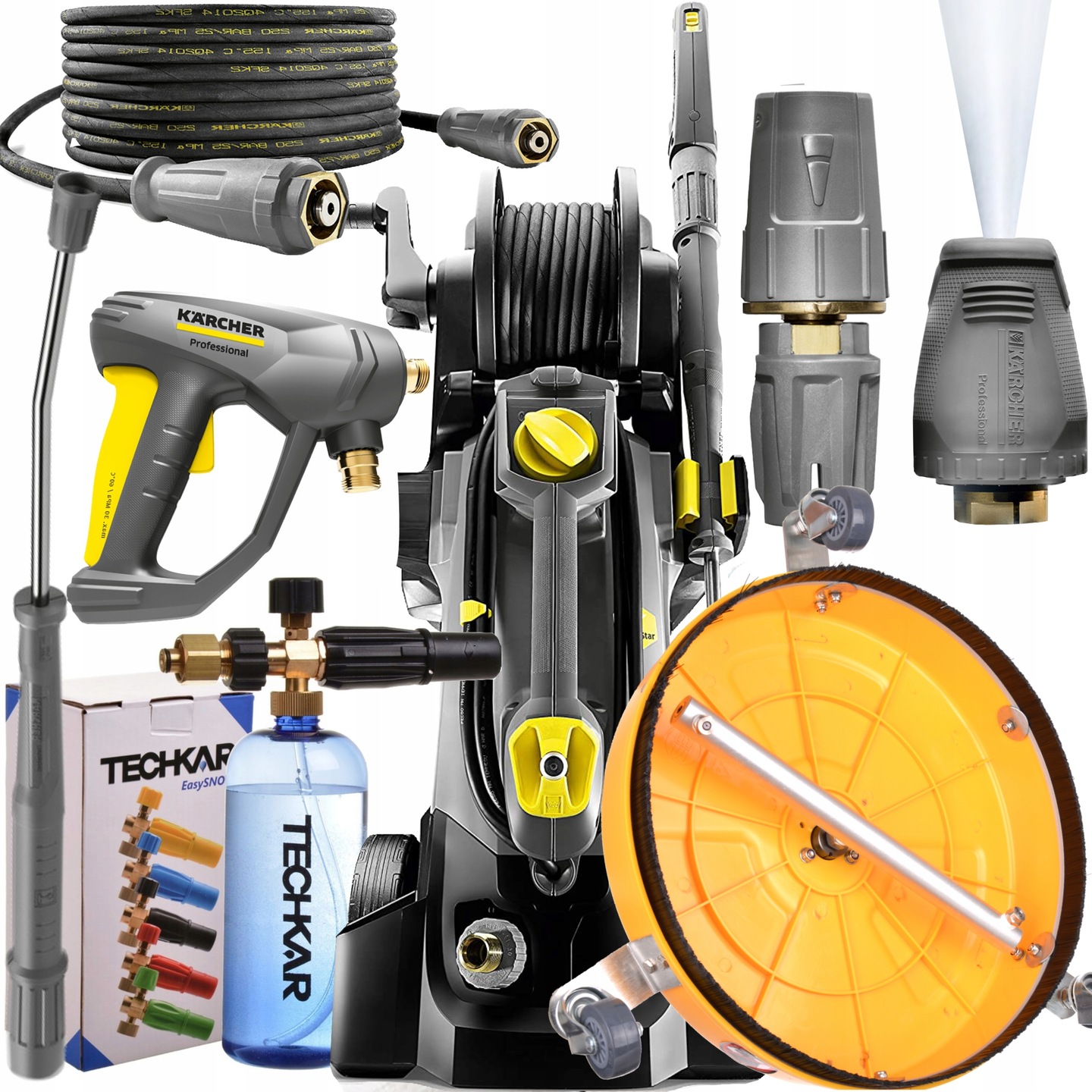 Myjka Ciśnieniowa Karcher Hd 5/17 CX Plus Szczotka Do Kostki Pianownica