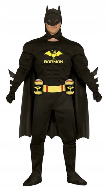 Kostým Barmanský Hrdina Pařák Muž Netopýr Karneval M