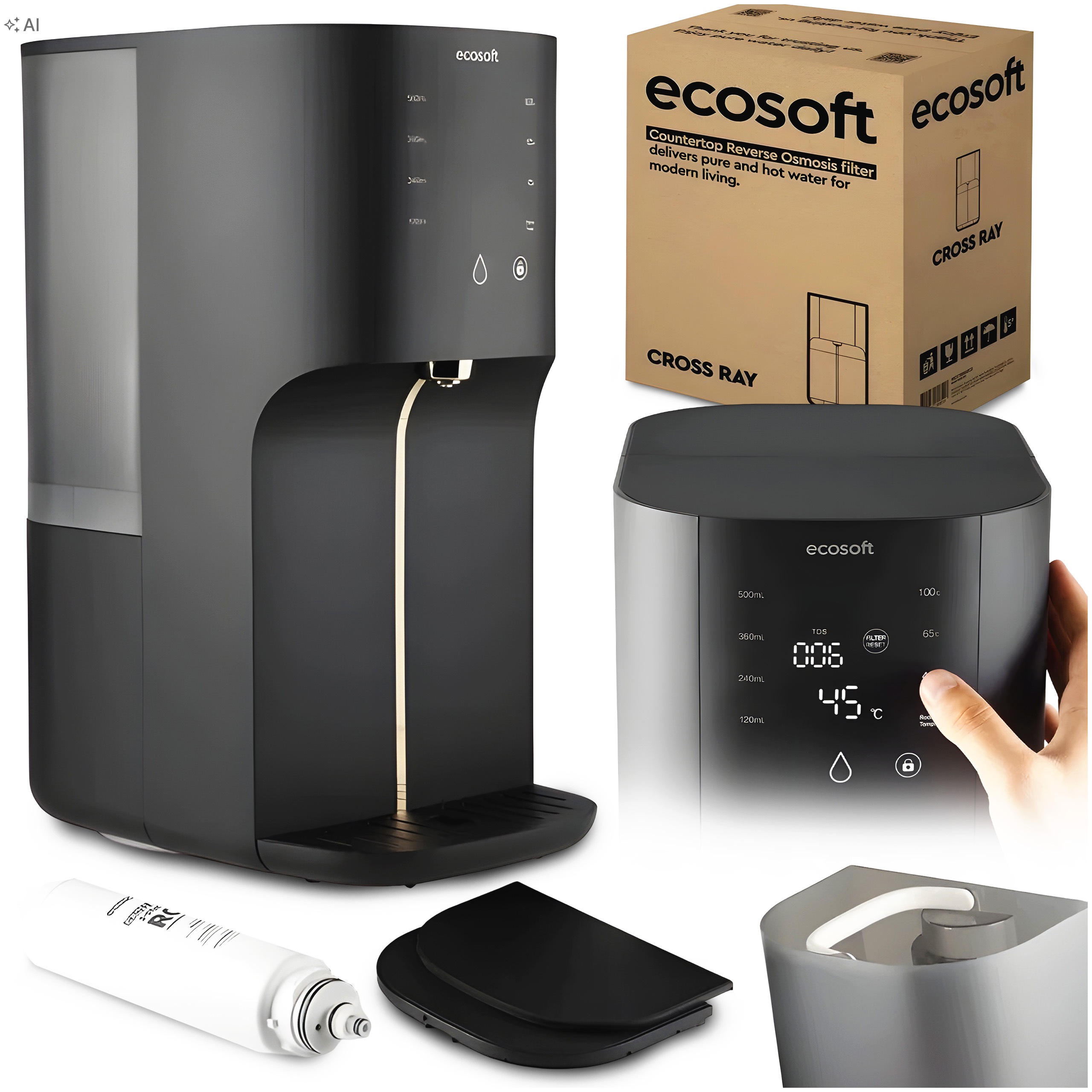 Dávkovač Vody Dávkovač Na Desku Filtr Reverzní Osmóza Uv Tds Ecosoft