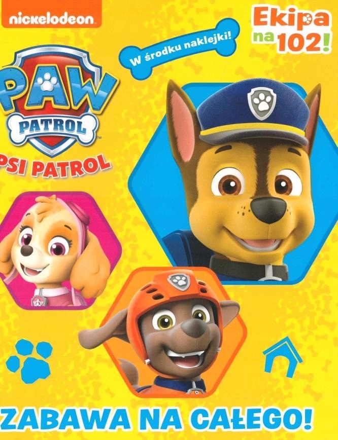 

Psi Patrol Ekipa Na 102 Kolorowanka Z Naklejkami 2