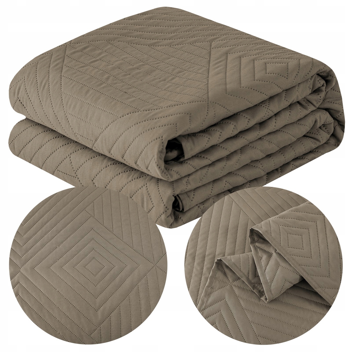 Přehoz 220x240 kapa pléd na postel lisovaný jednotné mikrovlákno Zeynep