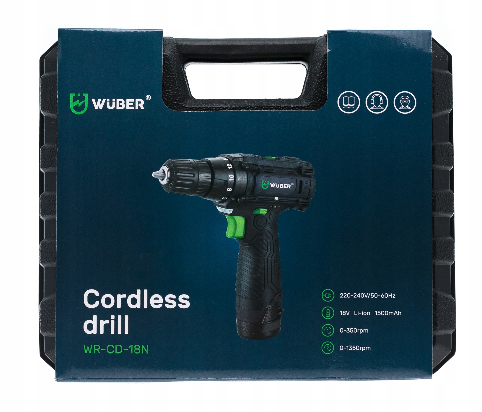 WIERTARKO WKRĘTARKA AKUMULATOROWA WALIZKA 18V 2AKU Napięcie (V) 18 V