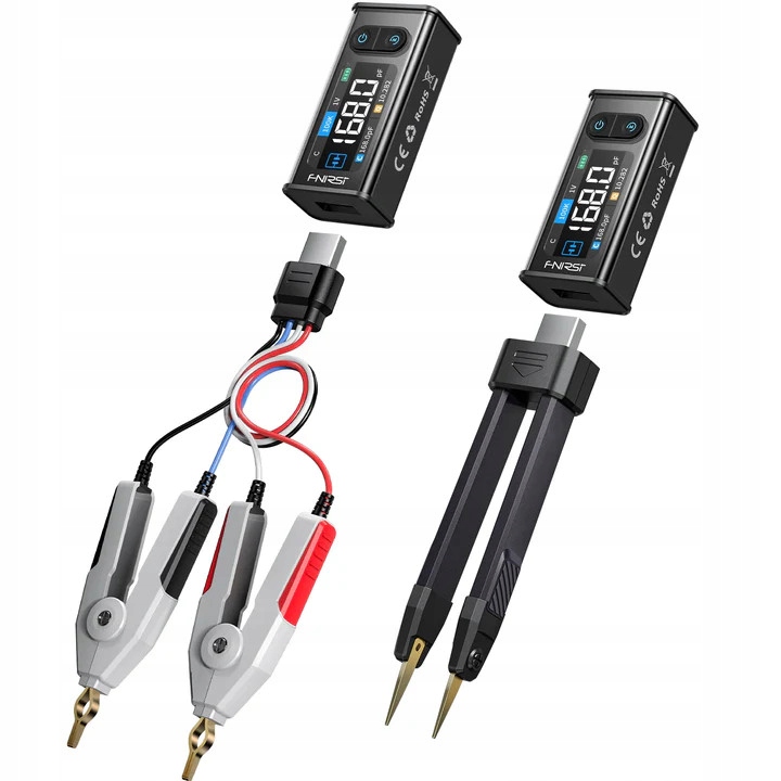 Miernik LCR ESR FNIRSI LCR-ST2 2-w-1 Tweezers/Kelvin - LCR-ST2 Plus