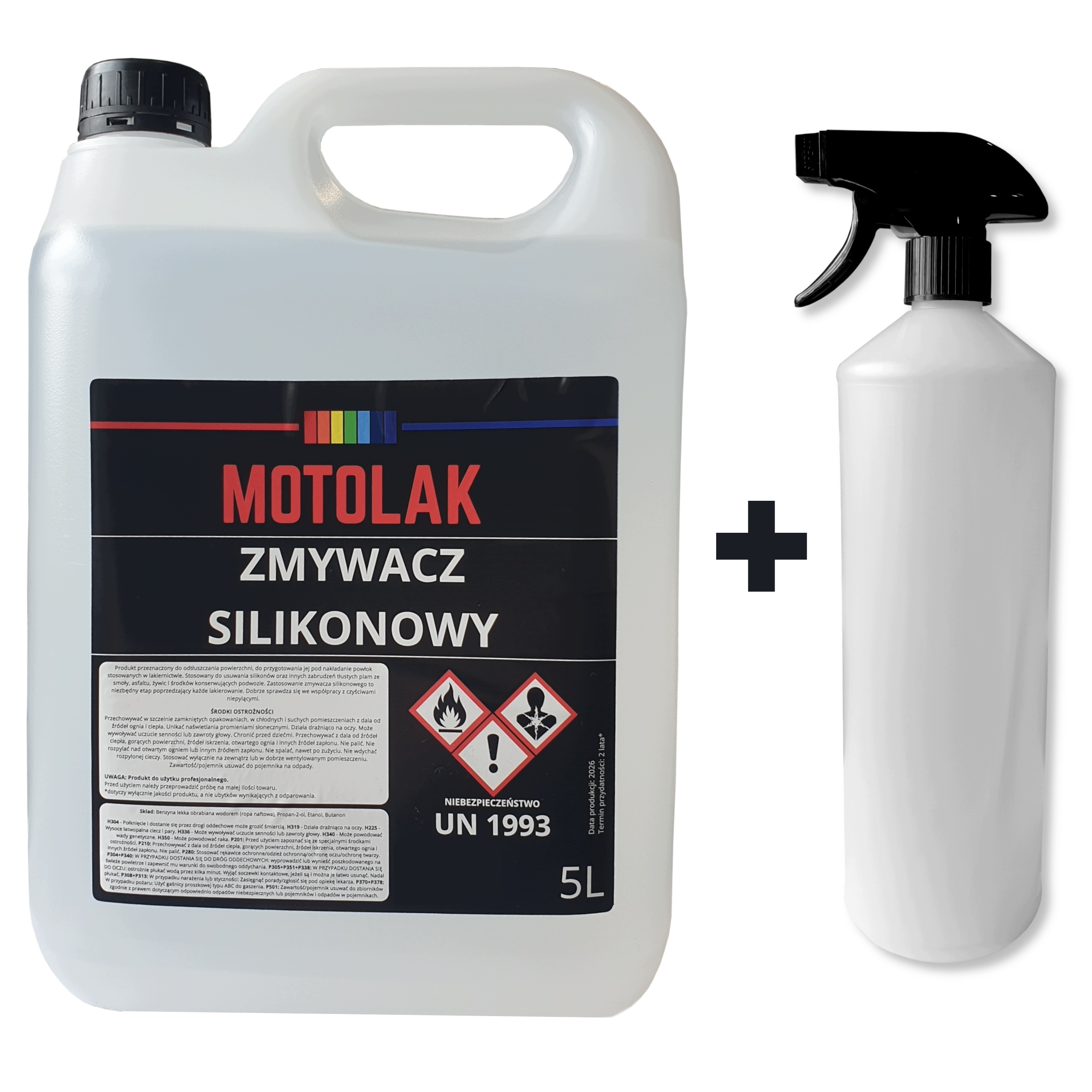 Zmywacz Silikonowy Motolak 5L Atomizer 1L