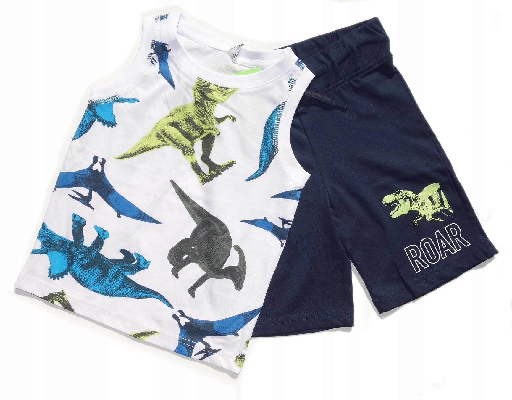 

Komplet Chłopięcy Koszulka Top Spodenki Dino 122