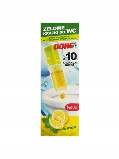 Levně 8 x Gel na Wc kroužky 60 ml Citronový bezdotykový aplikátor na toaletu