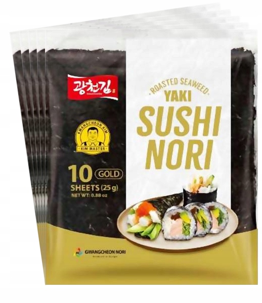 

Glony do sushi Yaki Nori Gold 5 x 10 szt 50 szt