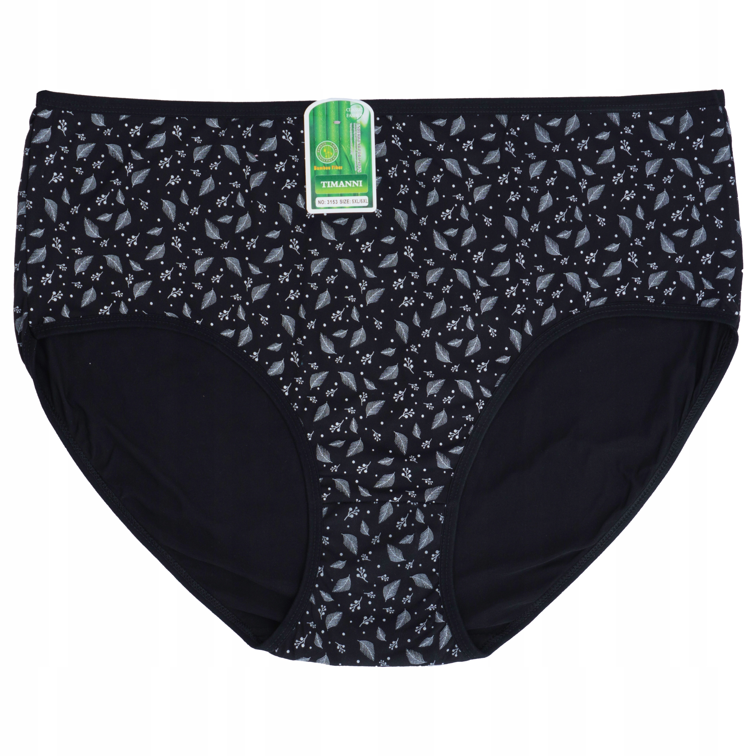 majtki bambus figi damskie 6pak wysoki stan 5/6XL Rozmiar 6XL