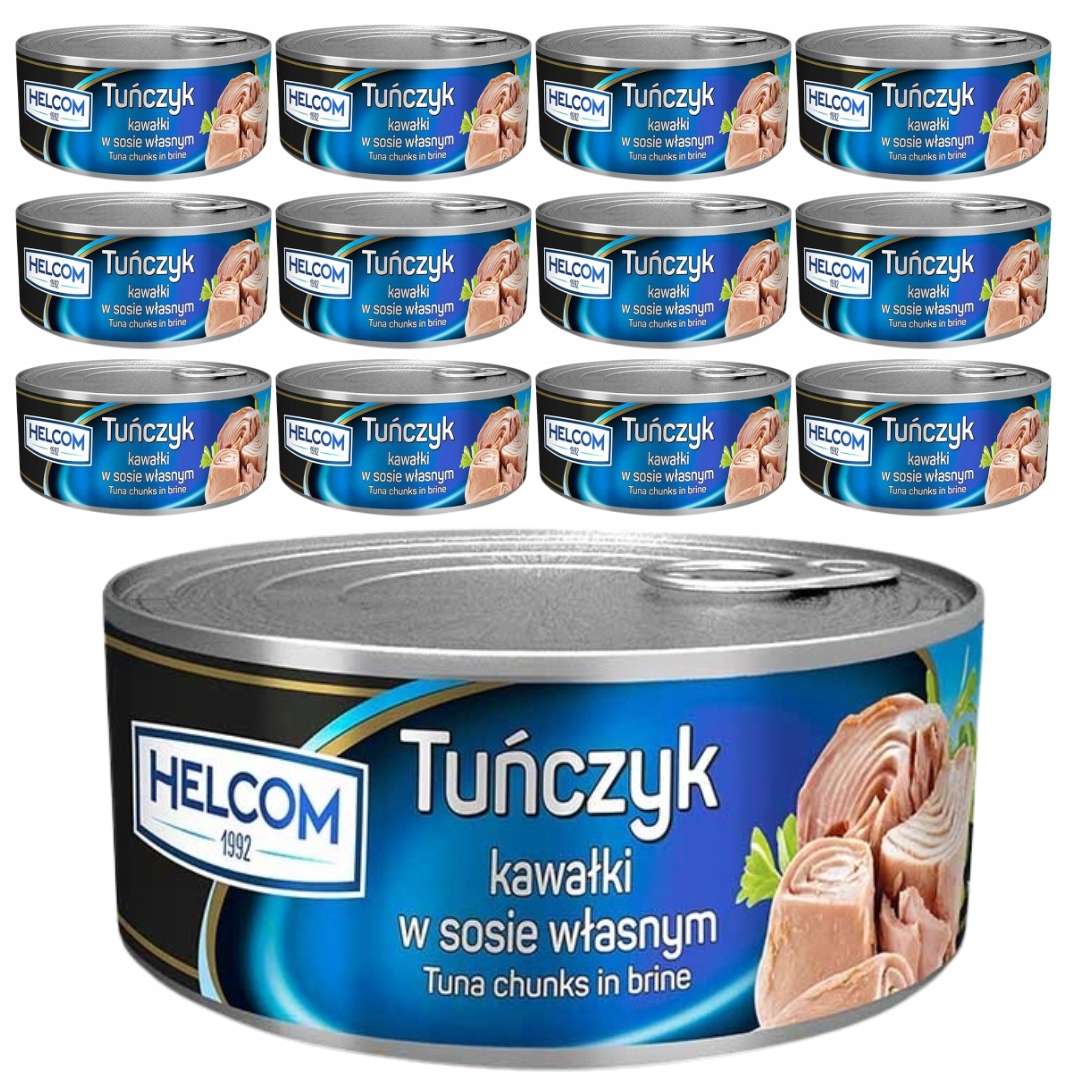 Levně Helcom Tuňák kousky ve vlastní šťávě 170 g x 12 kusů