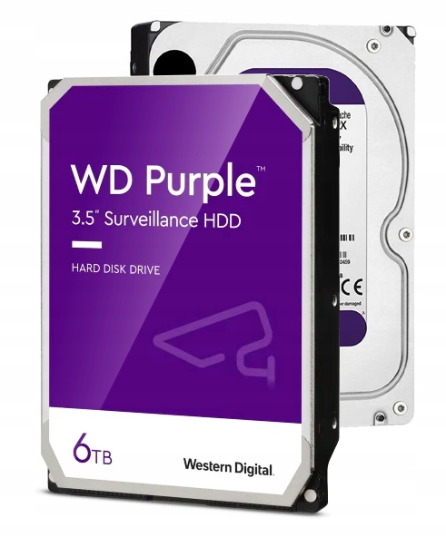 Pevný disk Western Digital 6TB Wd Purple Sata pro 24/7 provoz