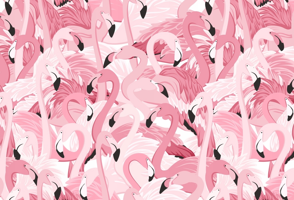 

Fototapeta Flizelinowa Różowe flamingi - 104x70