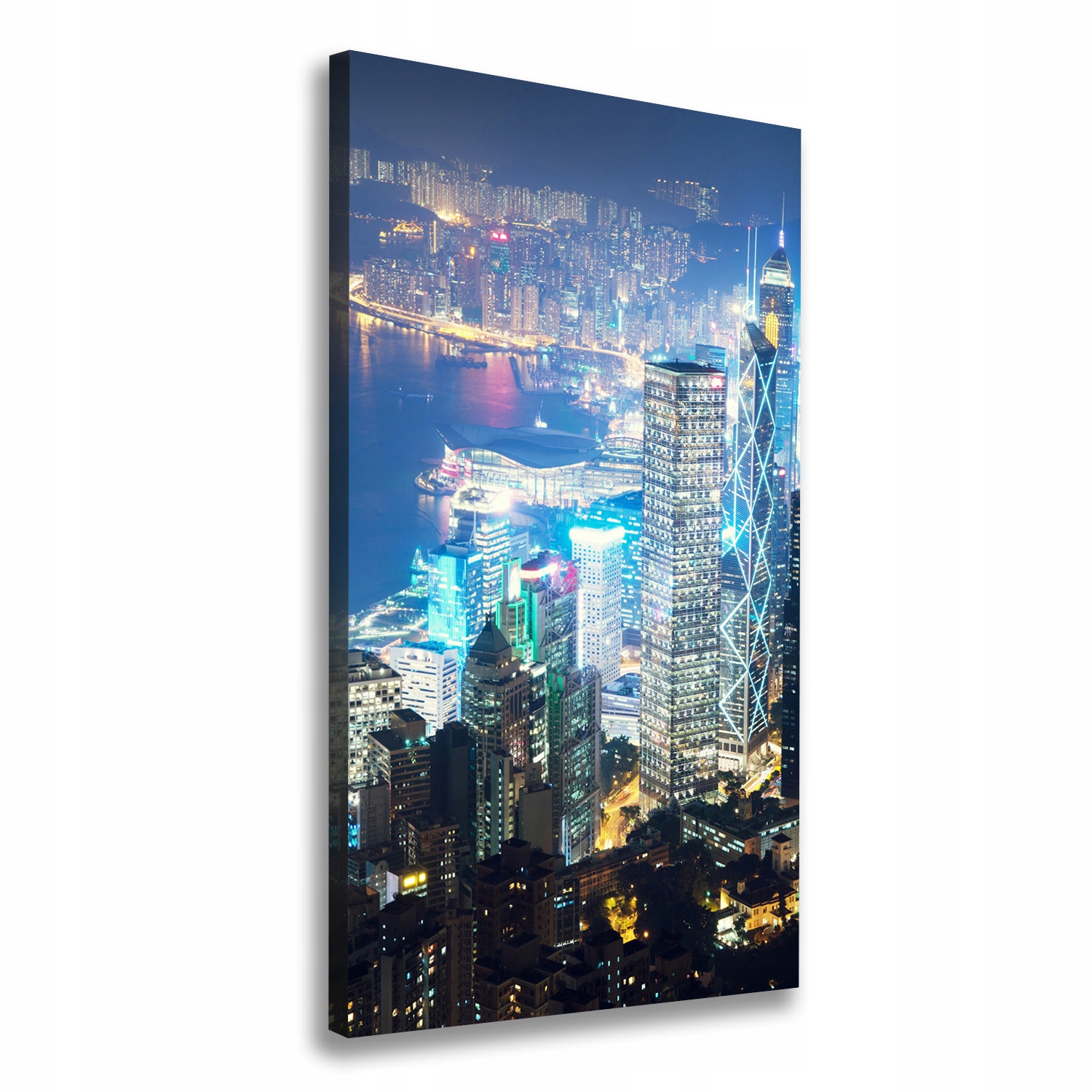 

Foto obraz na płótnie Hong kong nocą 50x100 cm