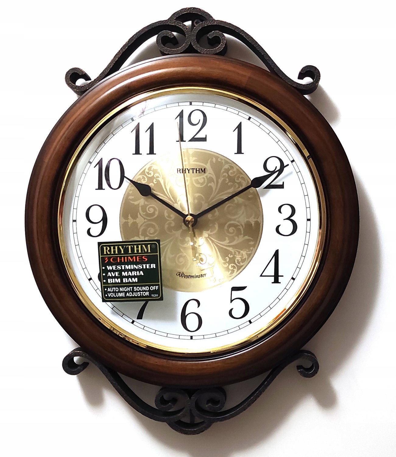 Nástenné Hodiny Rhythm 29 cm Westminster Kuranty