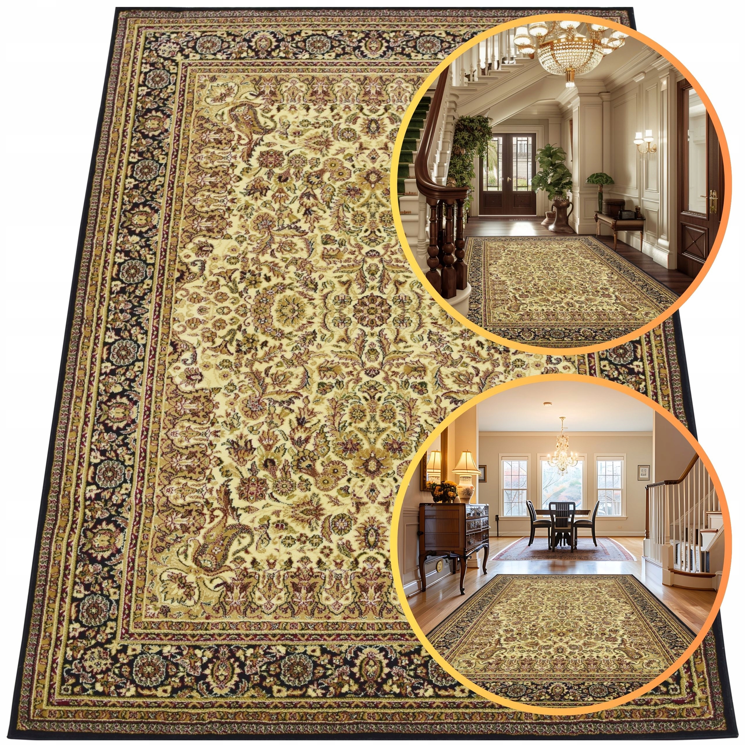 Koberec 150x300 Belvedere Krémový Koberec Do Obývacího Pokoje Vintage Turecký Koberec